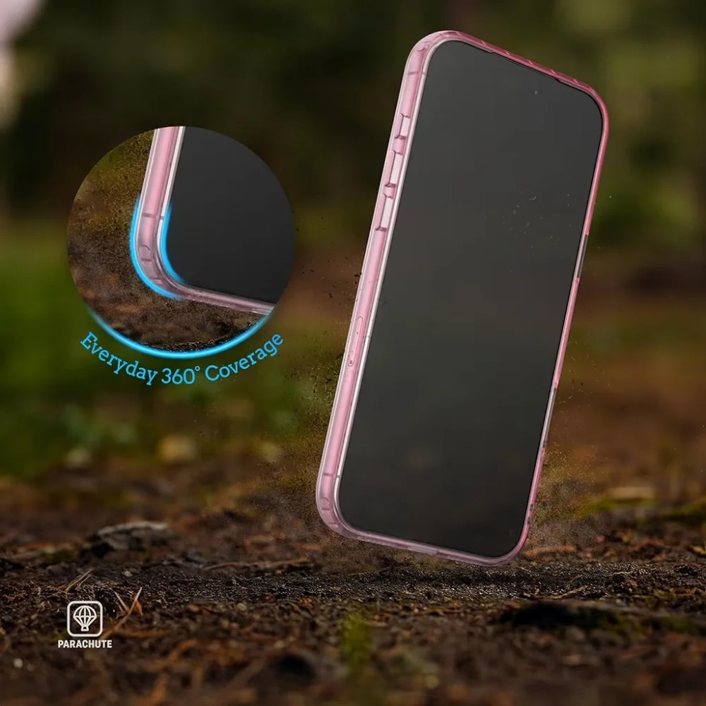 Parachute Clear Cover for iPhone 17 Pro Max - Pink